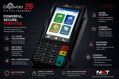 Dejavoo Z6 Touchscreen PIN Pad