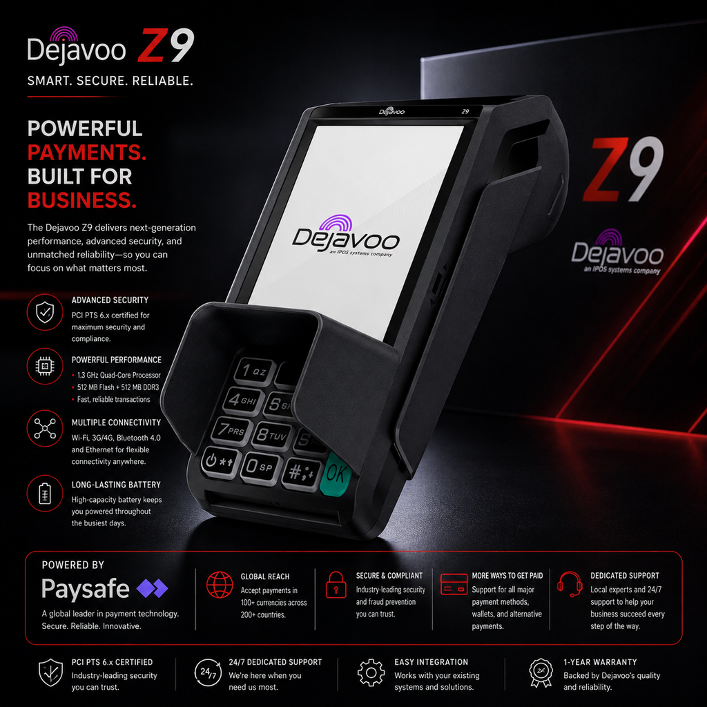 Dejavoo Z9 4G Wireless Payment Terminal